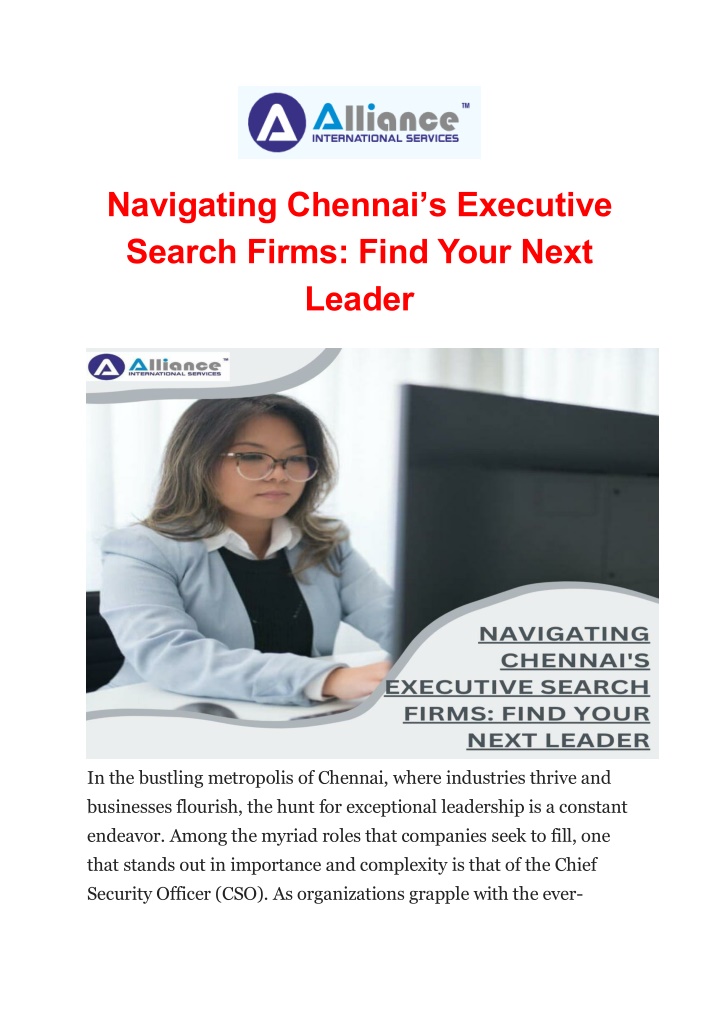 navigating chennai s executive search firms find n.w