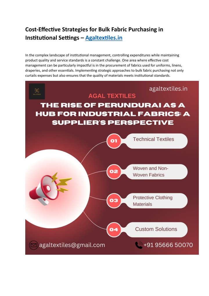 cost effective strategies for bulk fabric n.w