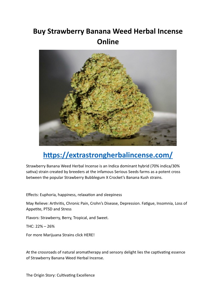 buy strawberry banana weed herbal incense online n.w