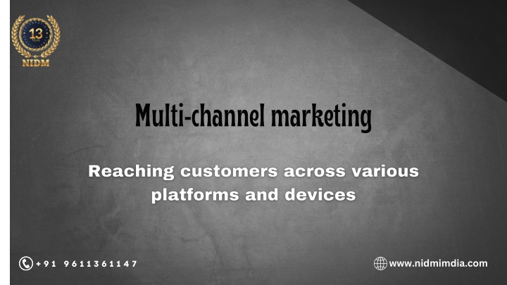 multi channel marketing n.w