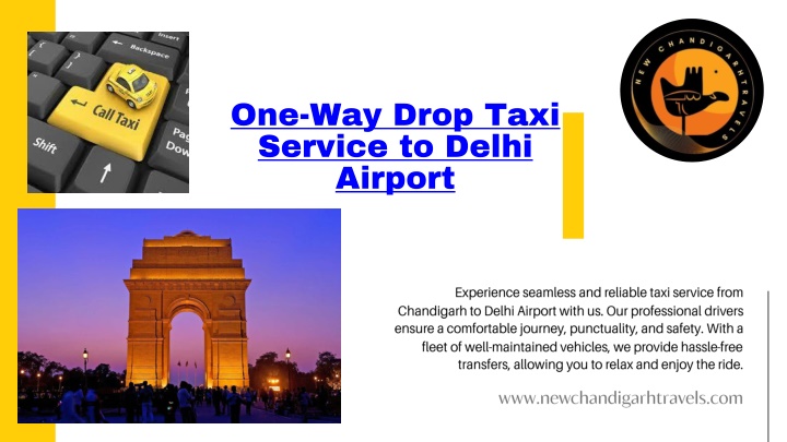 One-Way Drop Taxi Service to Delhi Airport with new chandigarh travels enjoy the