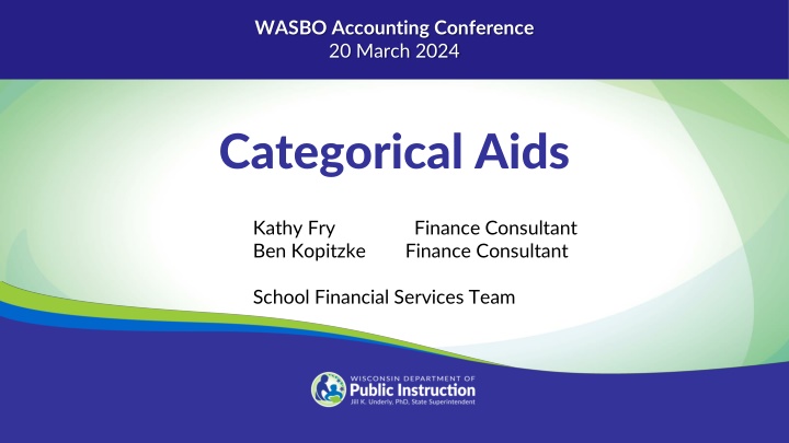 Overview of Categorical Aid in Education Finance
