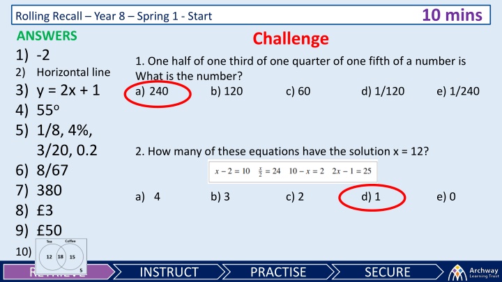 Year 8 Spring Math Challenge: Test Your Skills in 10 Minutes!