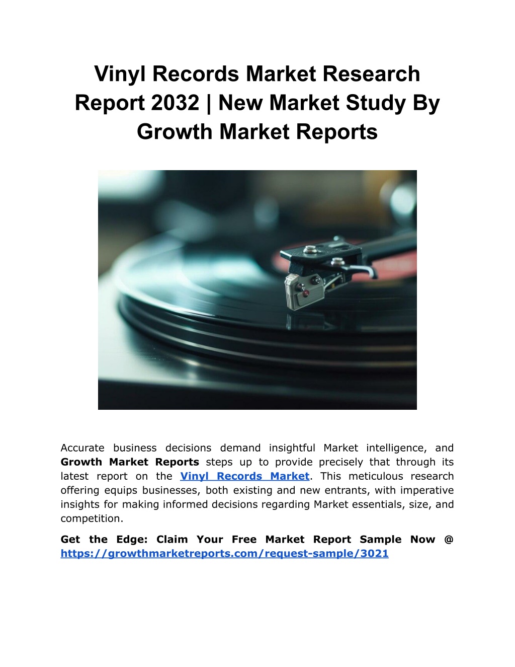 vinyl records market research report 2032 l.w