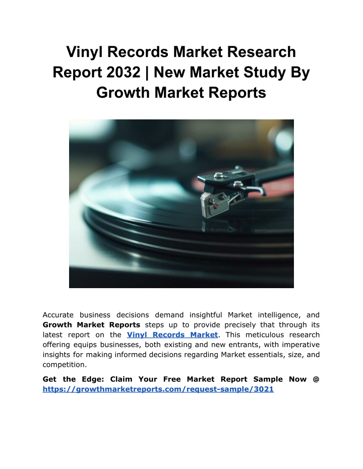 vinyl records market research report 2032 n.w