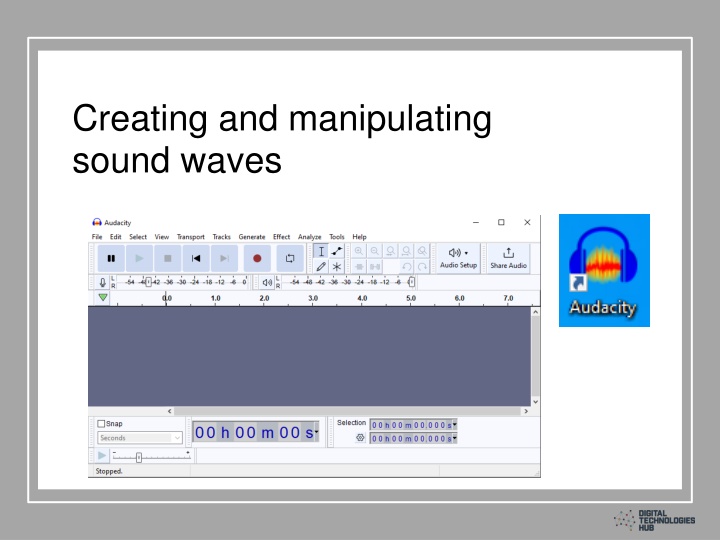 Creating and manipulating sound waves