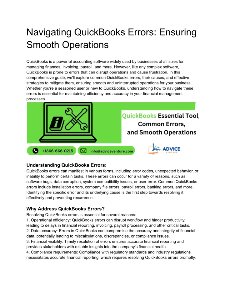 navigating quickbooks errors ensuring smooth n.w