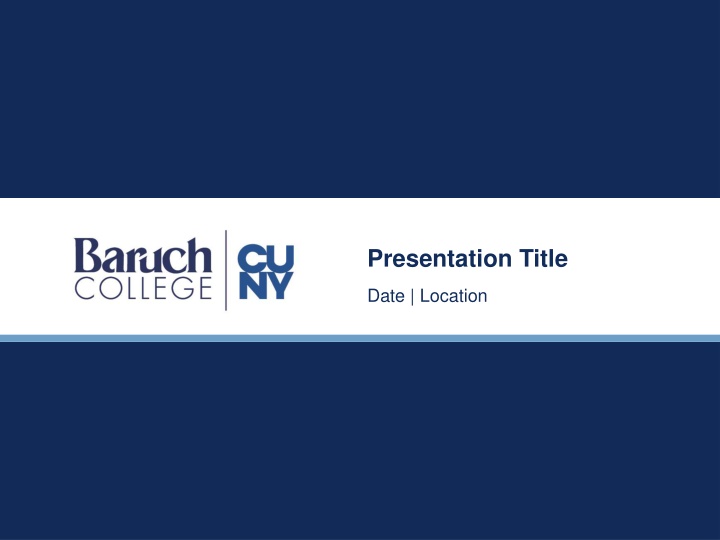Presentation Overview and Thank You Slide