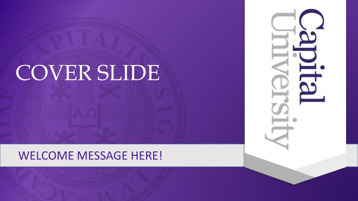 Welcome to the 168th Commencement Ceremony