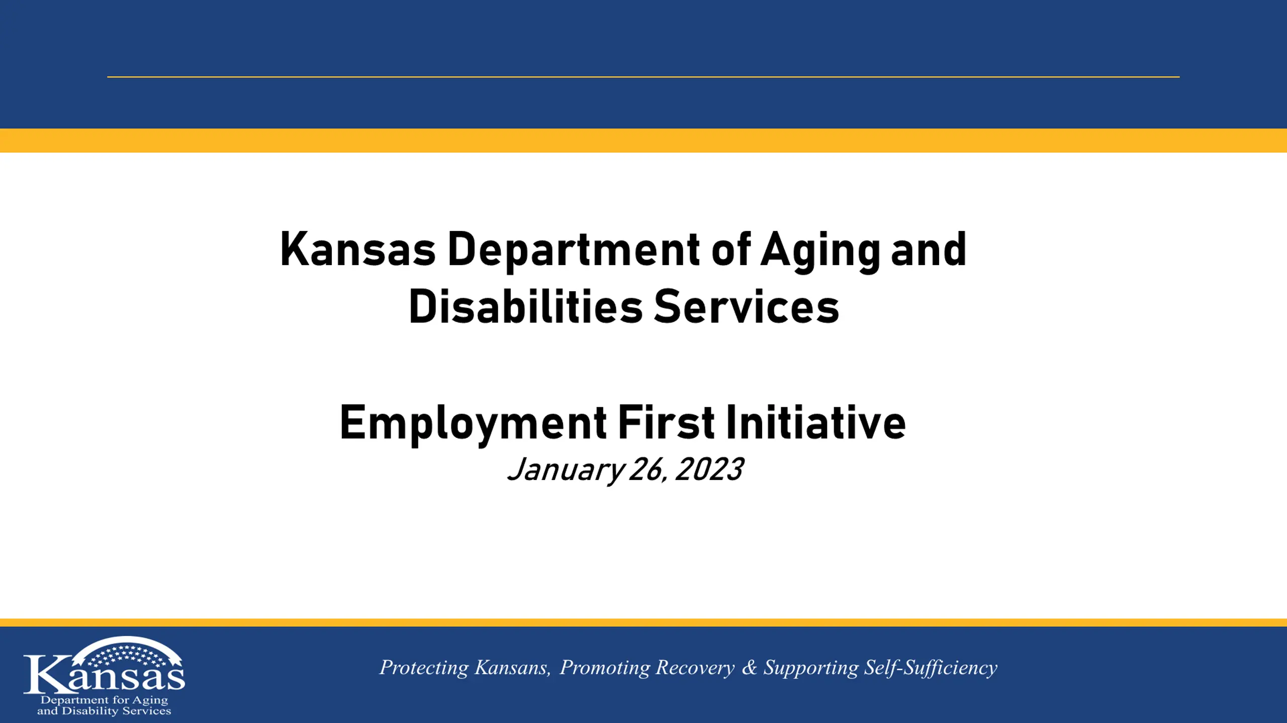 Kansas Department of Aging and Disabilities Services
