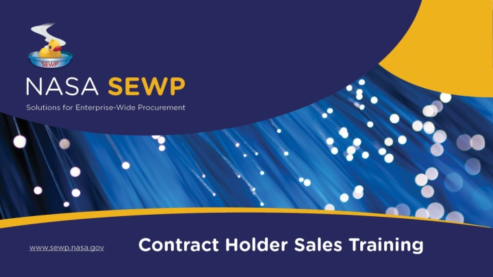 NASA SEWP Contract Holder Sales Training