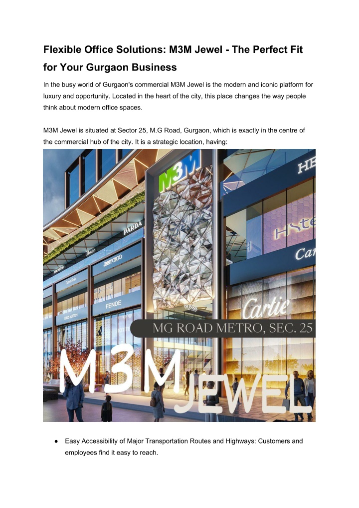 flexible office solutions m3m jewel the perfect n.w