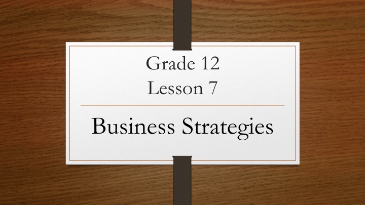 Strategic Management Process and Tools in Business