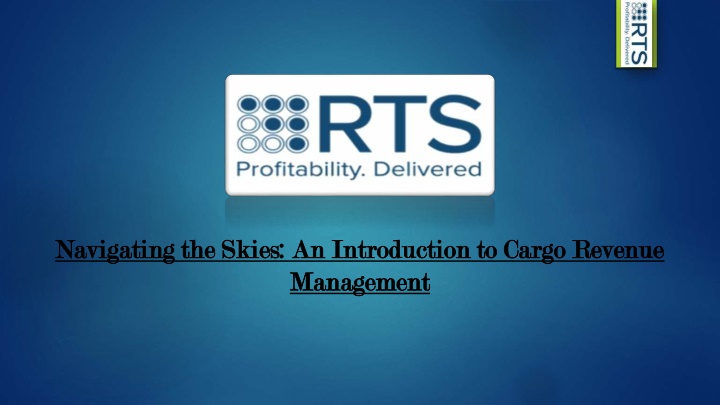 navigating the skies an introduction to cargo n.w