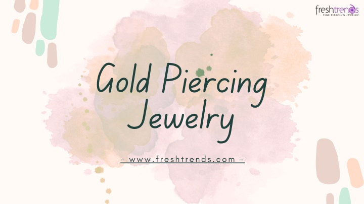 gold piercing jewelry n.w