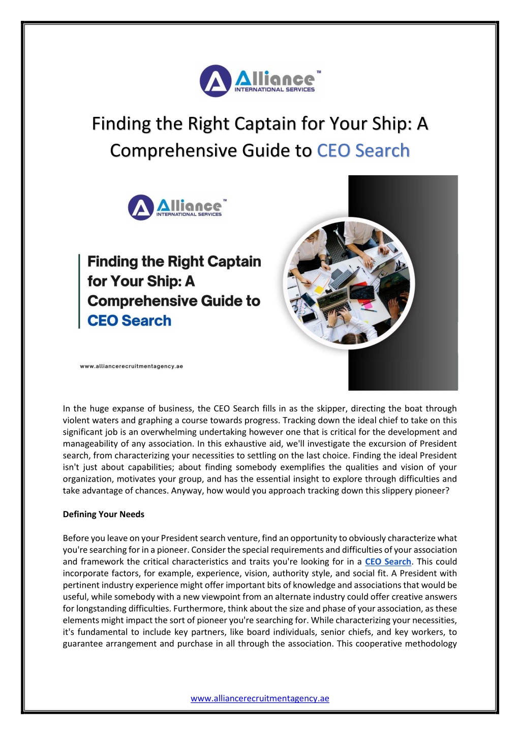 finding the right captain for your ship l.w