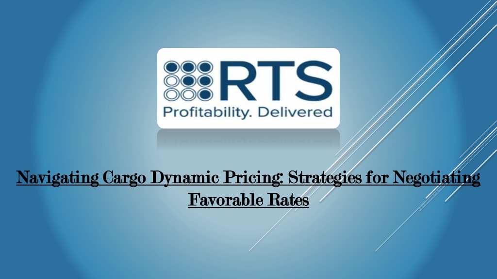 navigating cargo dynamic pricing strategies l.w