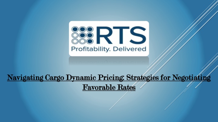 navigating cargo dynamic pricing strategies n.w