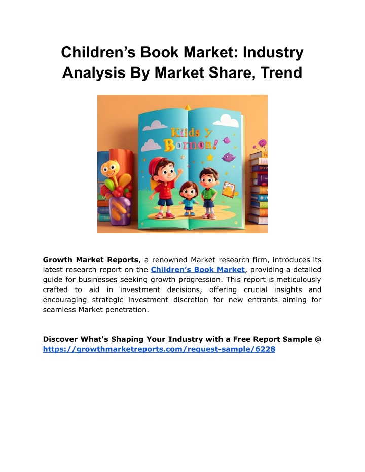 children s book market industry analysis n.w