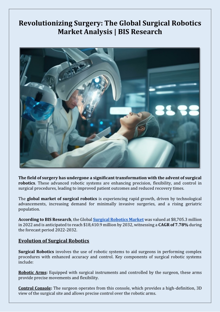 revolutionizing surgery the global surgical n.w