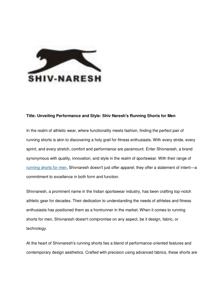 title unveiling performance and style shiv naresh n.w