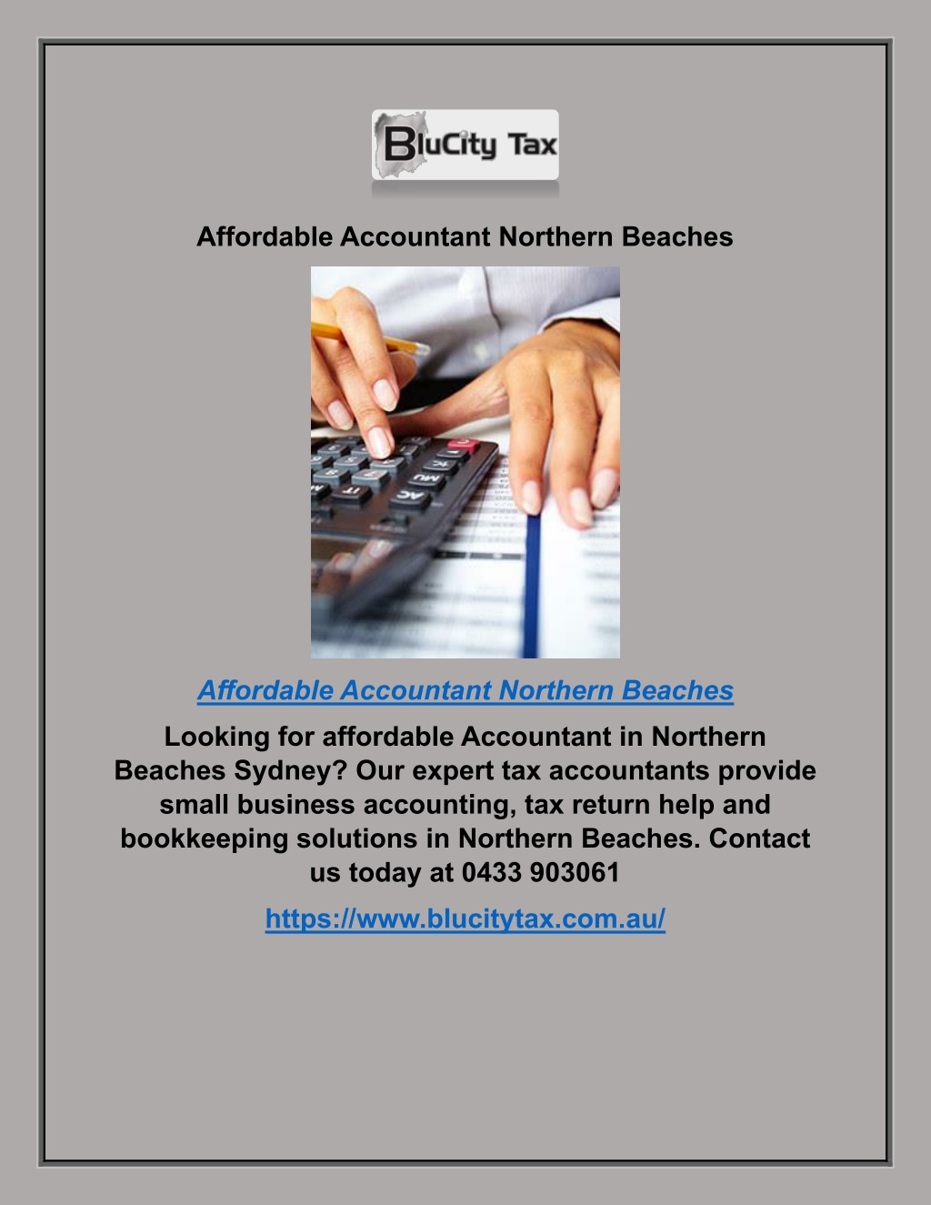 affordable accountant northern beaches l.w