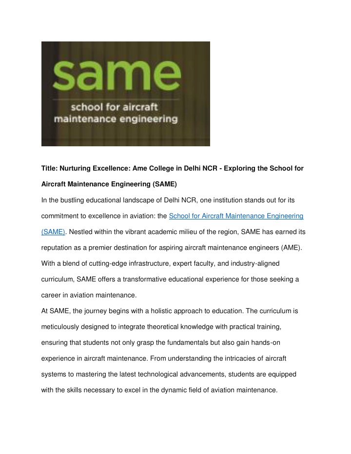 title nurturing excellence ame college in delhi n.w