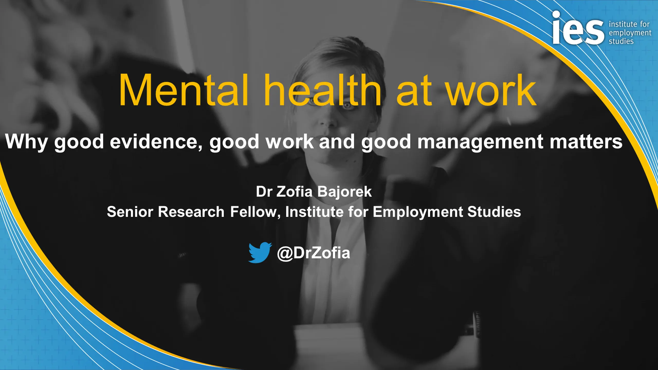 Mental health at work