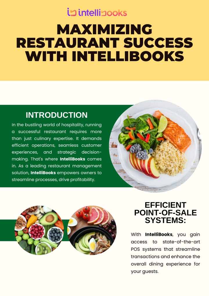 maximizing restaurant success with intellibooks n.w