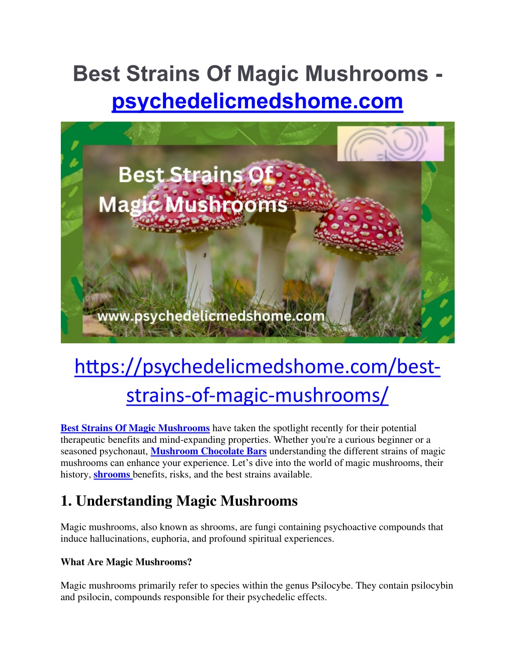 best strains of magic mushrooms l.w