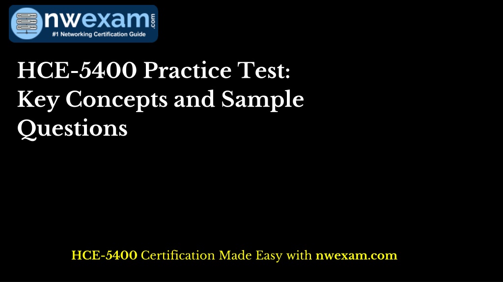 hce 5400 practice test key concepts and sample l.w
