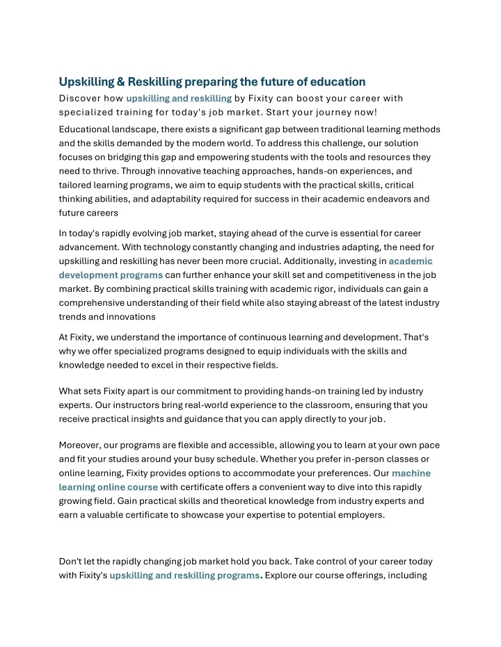 upskilling reskilling preparing the future n.w