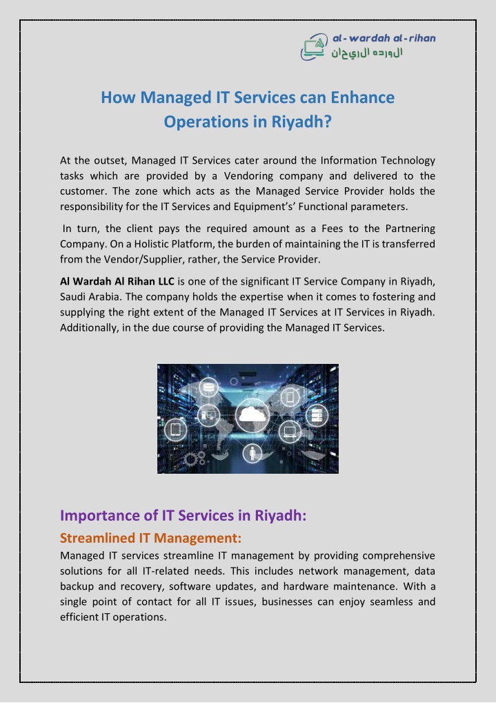how managed it services can enhance operations n.w