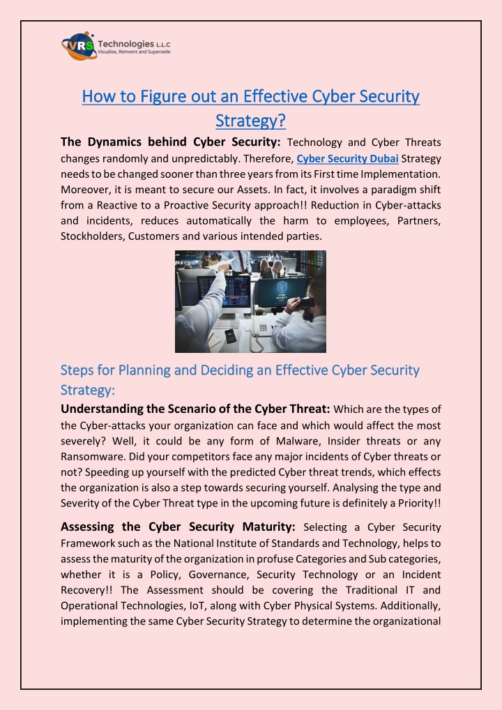 how to figure out an effective cyber security n.w