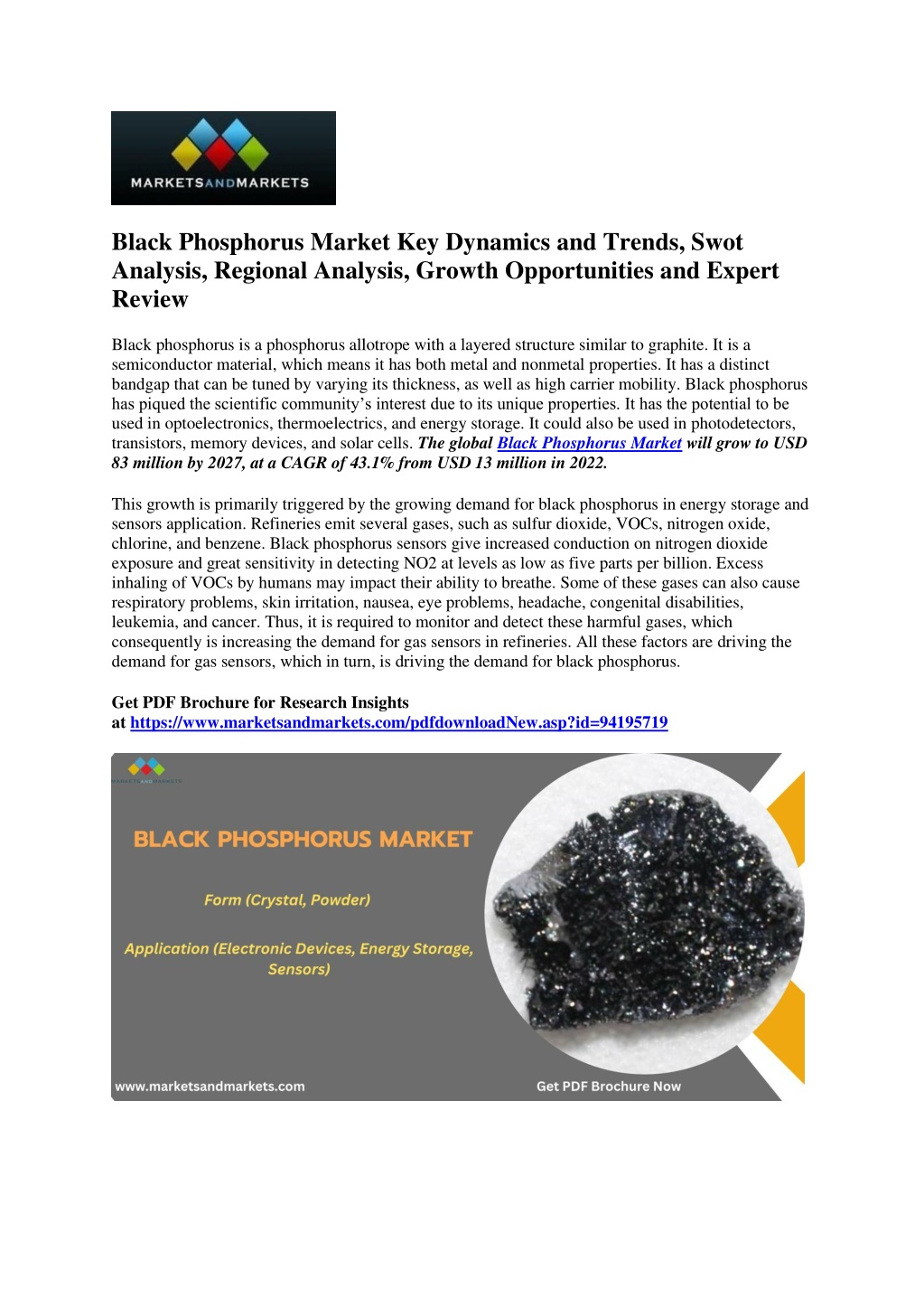 black phosphorus market key dynamics and trends l.w