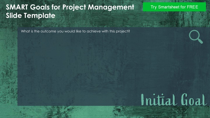 Effective Project Management Goals Template