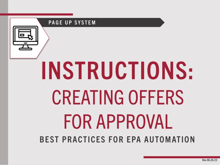 Best Practices for Creating Offers in Page Up System