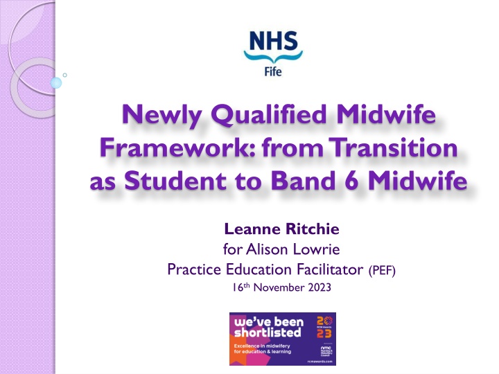 Newly Qualified Midwife Framework: Transition from Student to Band 6 Midwife
