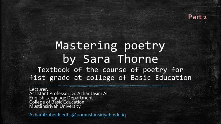 Art of Sonnets in Poetry