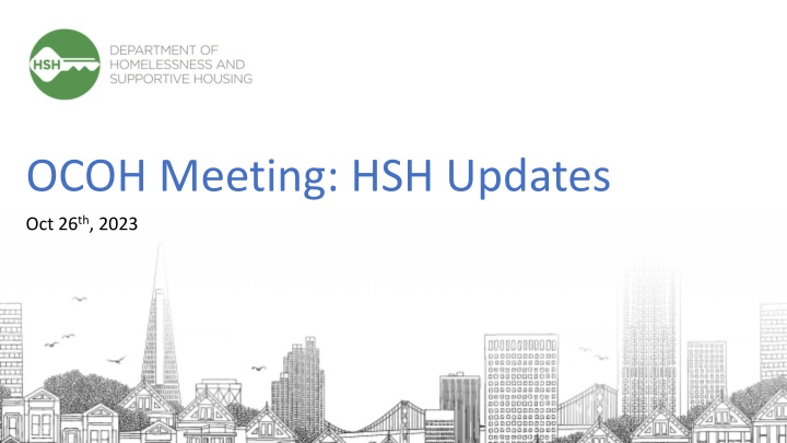 Addressing Equity Disparities in Homelessness: OCOH Meeting Updates
