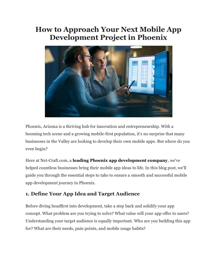 how to approach your next mobile app development n.w