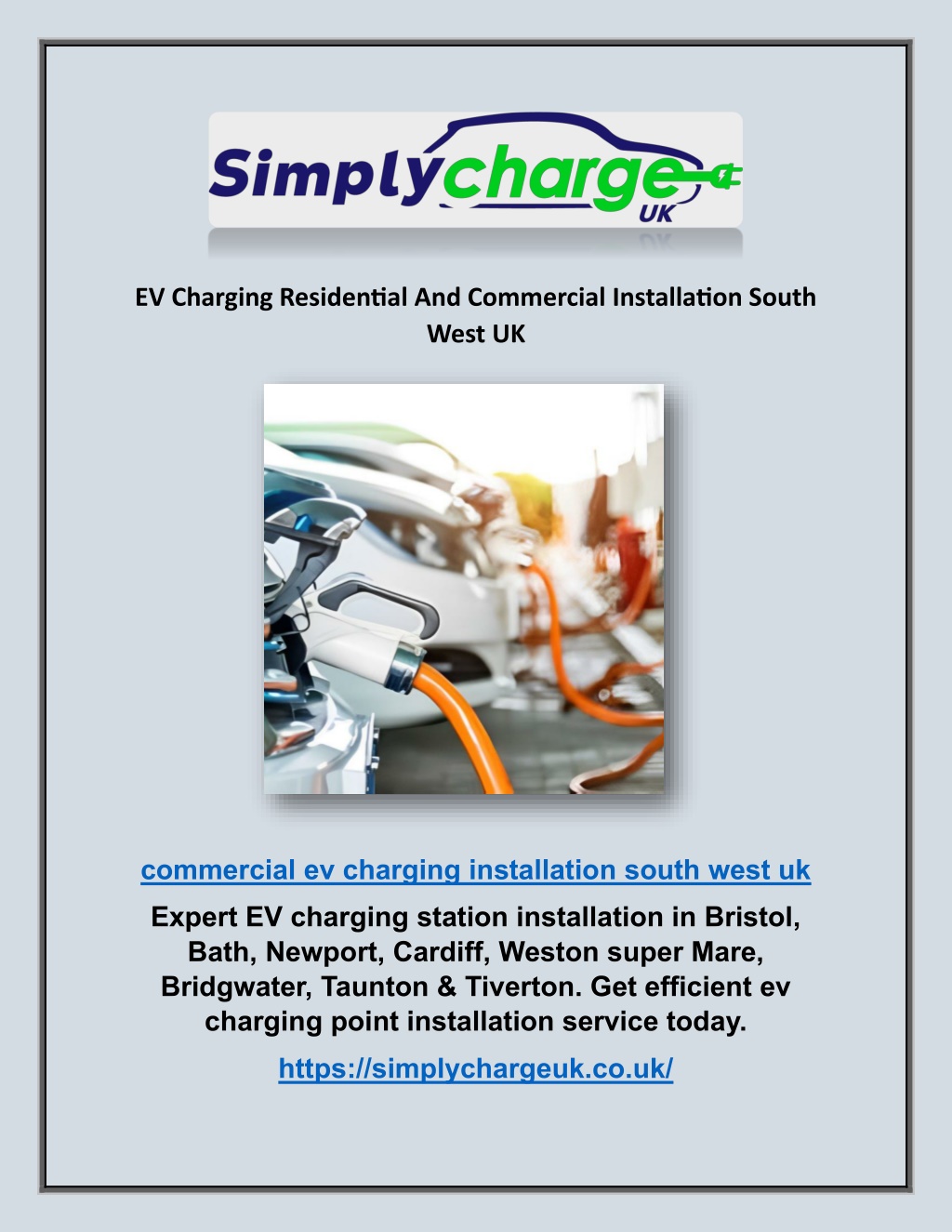 ev charging residential and commercial l.w