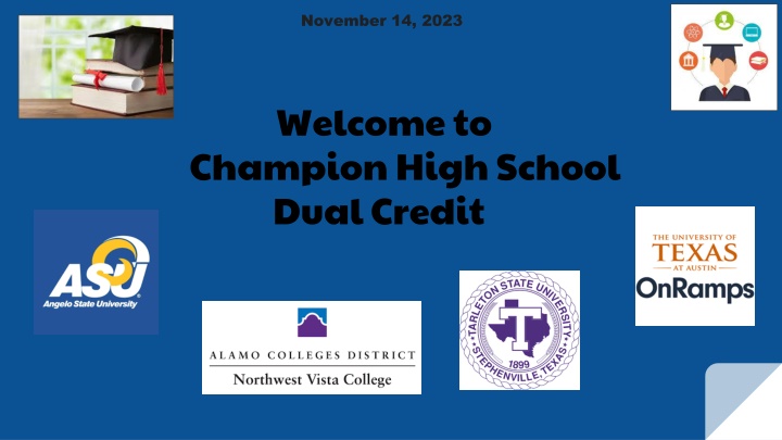 Dual Credit Options at Champion High School