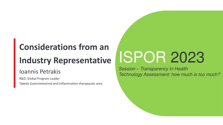 Transparency in Health Technology Assessment: Industry Insights by Ioannis Petrakis