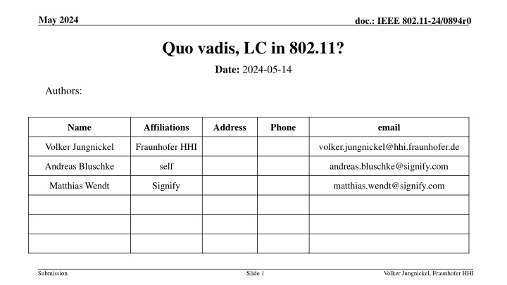 Evolution of Integrated Light Communication in IEEE 802.11