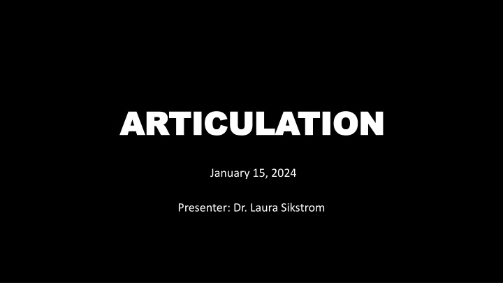 ARTICULATION