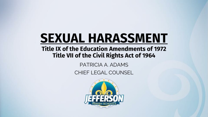 SEXUAL HARASSMENT