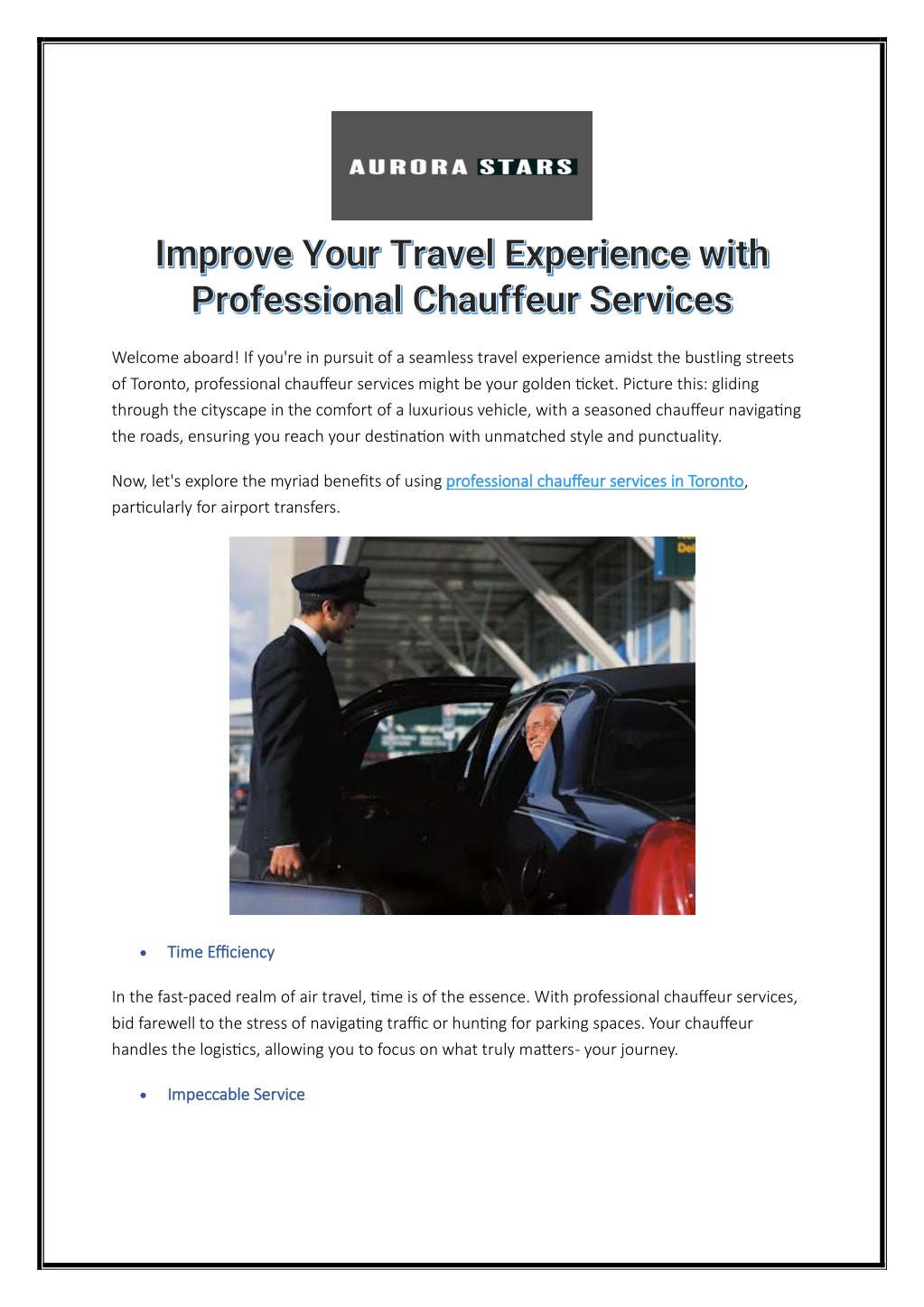 improve your travel experience with l.w
