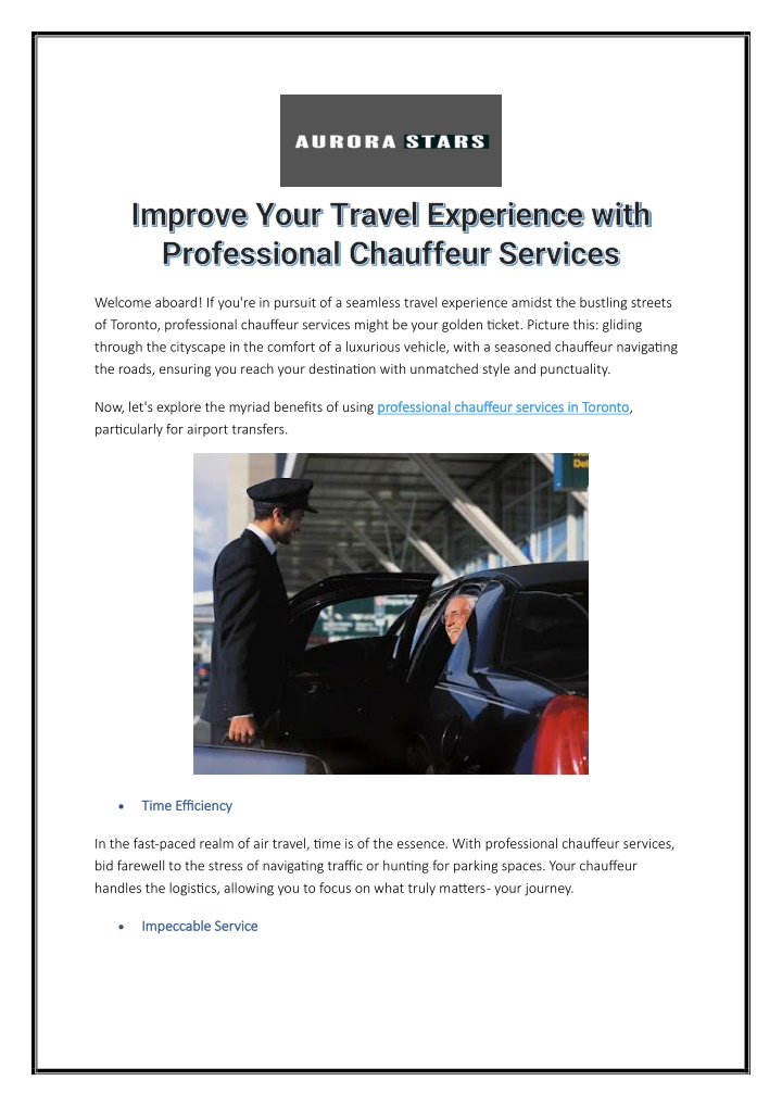 improve your travel experience with n.w