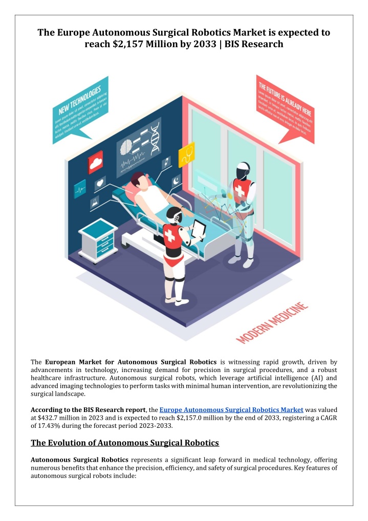 the europe autonomous surgical robotics market n.w